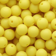 12 mm DQ Acrylperlen Sunshine yellow