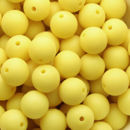 14 mm DQ Acrylperlen Sunshine yellow