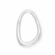 Statement-Anhänger / Zwischenstück, oval Silver