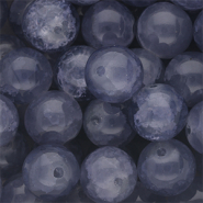 12 mm Glasperlen Denim blue