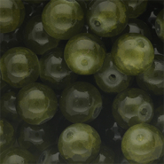 10 mm Glasperlen Army green