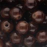 12 mm Glasperlen Brown