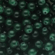 8 mm Glasperlen Dark green
