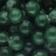 12 mm Glasperlen Dark green