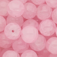 12 mm Glasperlen Light pink