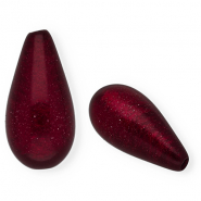 Super Polaris Elements Perlen Tropfenform Shiny Berry wine red