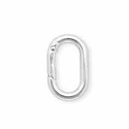 Zubehör für Schlüsselanhänger, Karabiner oval Silver