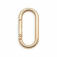 Zubehör für Schlüsselanhänger, Karabiner oval Gold