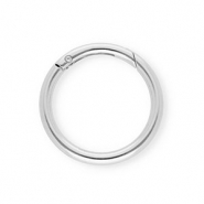 Zubehör Schlüssel Anhänger Karabiner, Ring Silver