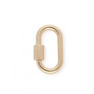 Zubehör Schlüssel Anhänger Schloss, Oval Gold