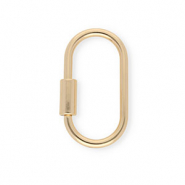 Zubehör Schlüssel Anhänger Schloss, Oval Gold