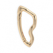 Zubehör für Schlüsselanhänger, Karabiner asymmetrisch Gold