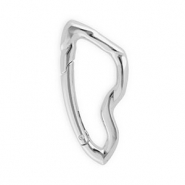 Zubehör Schlüssel Anhänger Karabiner, Asymmetrisch Silver