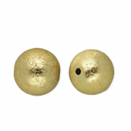 14 mm Acrylperlen Rund Gold