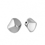Acrylperlen Irregular Silver