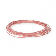 Leder rund 1&nbsp;mm Light pink