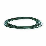 Leder rund 1&nbsp;mm Dark teal green
