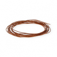 Leder rund 1&nbsp;mm Brown