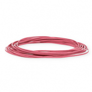 Leder rund 1,5&nbsp;mm Pink