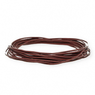 Leder rund 1,5&nbsp;mm Dark brown