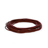Leder rund 2&nbsp;mm Dark bordeaux