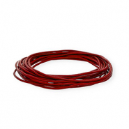 Leder rund 2&nbsp;mm Red