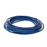Leder rund 3&nbsp;mm Dark blue