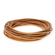 Leder rund 3&nbsp;mm Light brown
