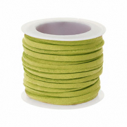 Kunstwildleder flach 3&nbsp;mm Lime green