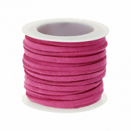 Kunstwildleder flach 3&nbsp;mm Dark pink