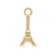 Anhänger aus rostfreiem Edelstahl, Eiffelturm Gold