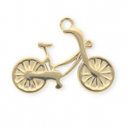 Anhänger aus rostfreiem Edelstahl, Fahrrad Gold