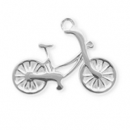 Anhänger aus rostfreiem Edelstahl, Fahrrad Silver
