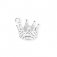 Anhänger aus rostfreiem Edelstahl, Krone Silver