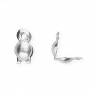 Schmuckzubehör Kalotten aus rostfreiem Edelstahl, 2mm Silver