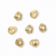 Perle / Spacer aus rostfreiem Edelstahl, Nuggetform Gold