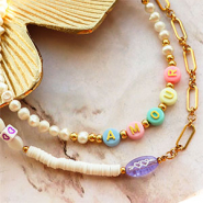 Schmucksets Schmuckideen mit Buchstabenperlen aus Acryl