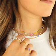 Schmucksets Verspielte Schmuckinspiration mit böhmischen Perlen