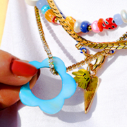 Neu Neue farbenfrohe Perlmutt- und Polymerperlen