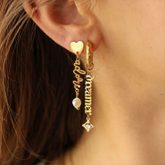 Neu Einzigartige Wortanhänger als Zwischenstück