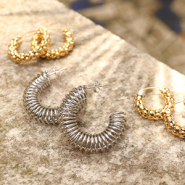 Neu Jetzt verfügbar! Edelstahl-Creolen und Ohrstecker