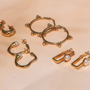 Schmucksets Edelstahl-Creolen und Stecker, die inspirieren