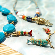 Schmucksets Auffallend verspielt: Schmuck mit funky Fischanhängern