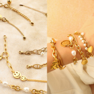 Neu Edelstahlarmbänder und Armband-Anlegehilfe