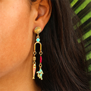 Neu DQ-Metallanhänger mit Emaille