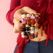 Schmucksets Mix & Match mit funky Glas- und Keramikperlen