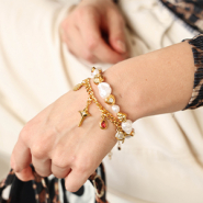 Schmucksets Festliche Schmuckdesigns mit Perlen und Anhängern aus Edelstahl