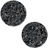 12 mm flach Cabochon Polaris Elements Goldstein Black