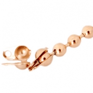 Metall Endkappen DQ f&uuml;r 1.2mm Ballchain Rosegold 