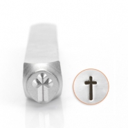 ImpressArt Figuren Stempel Kreuz 6mm Silber